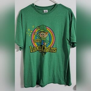 Green Mens Lucky Charms Feeling Lucky T-Shirt